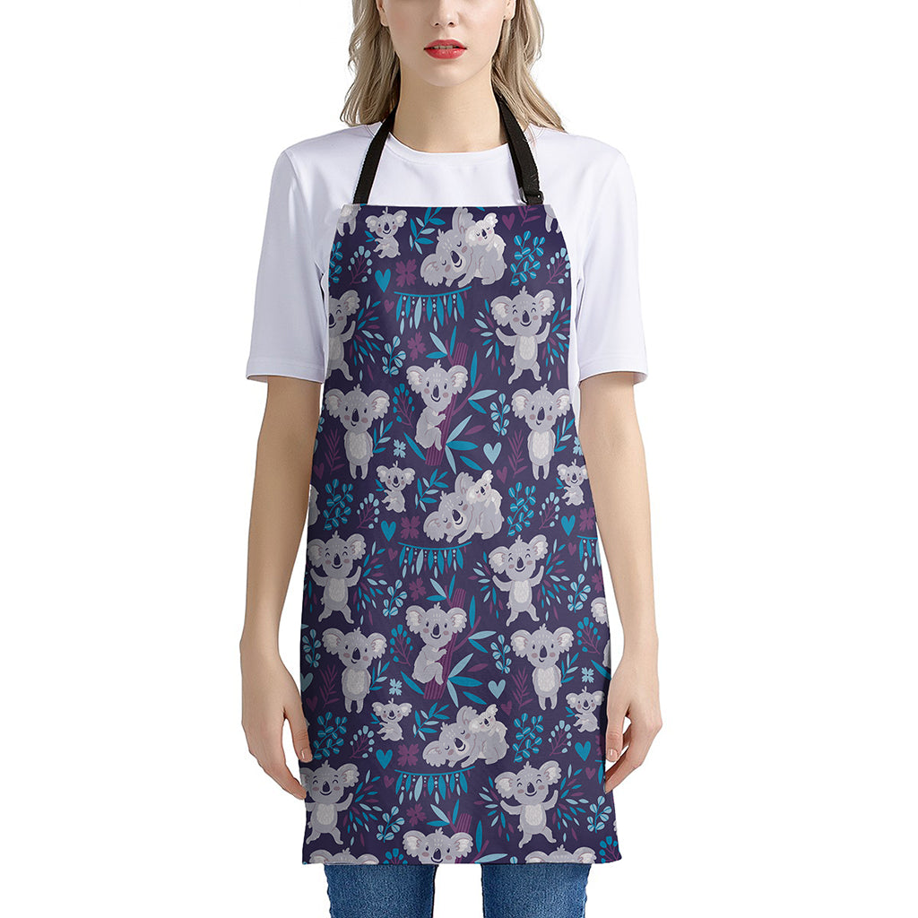 Koala Forest Pattern Print Apron