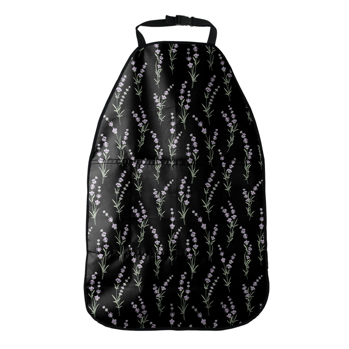 Lavender Flowers Pattern Print Car Seat Organizers