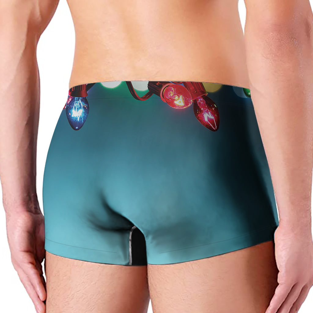 LED Christmas String Lights Print Men's Boxer Briefs