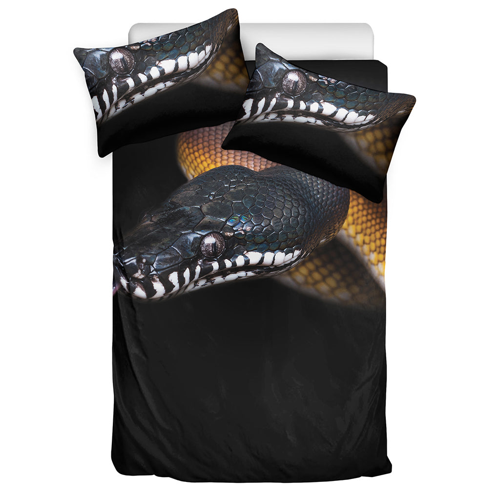 Leiopython Snake Print Duvet Cover Bedding Set