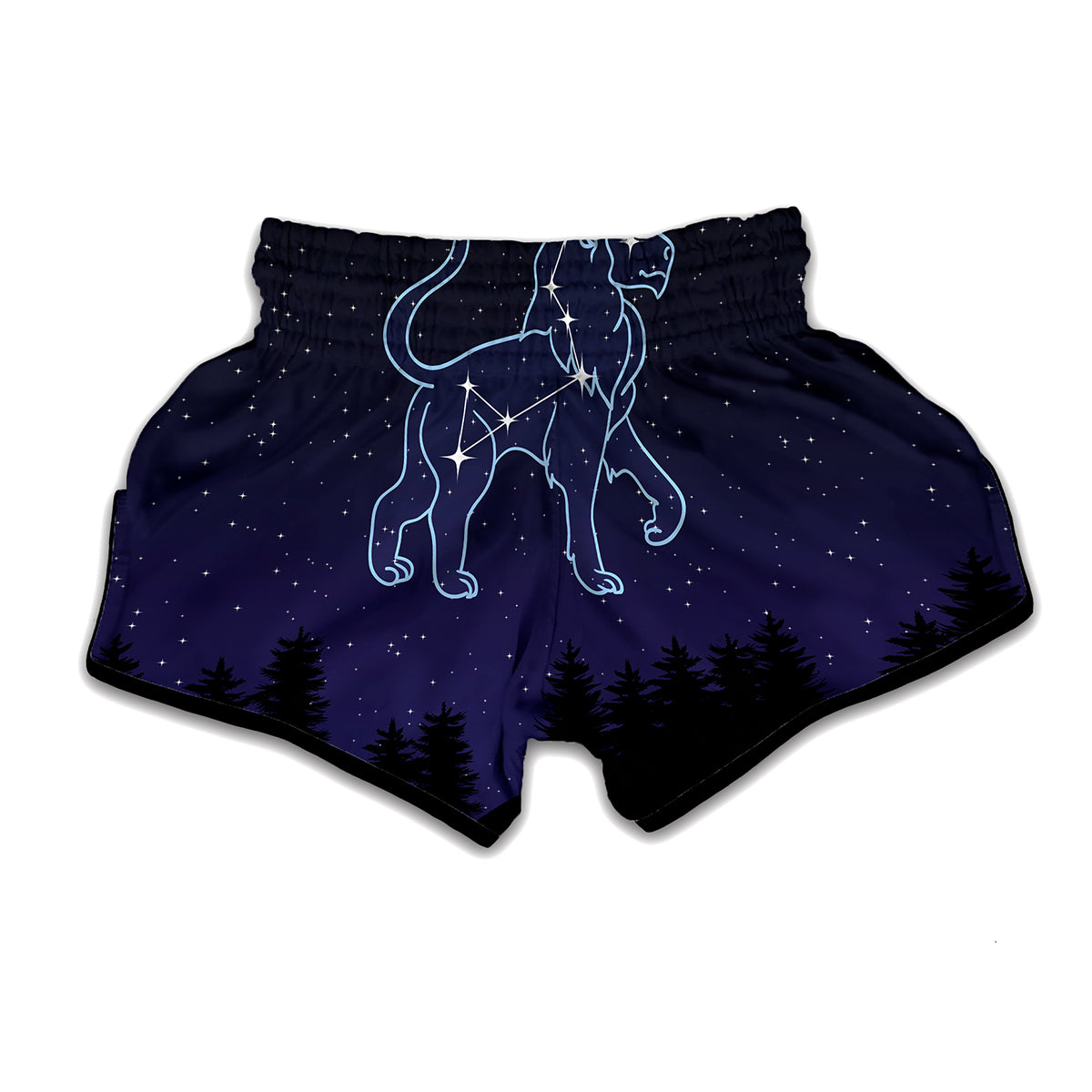 Leo Constellation Print Muay Thai Boxing Shorts