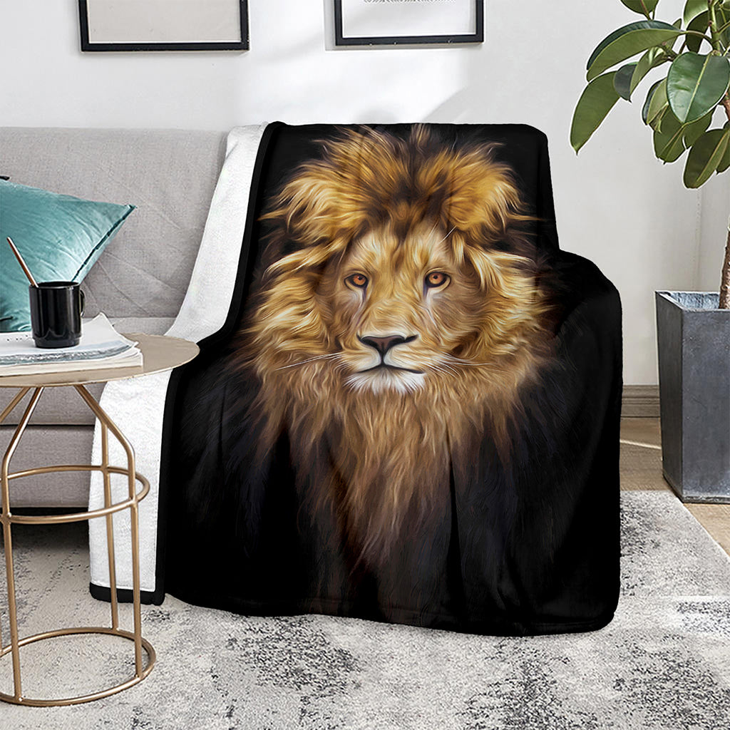 Leo Portrait Print Blanket