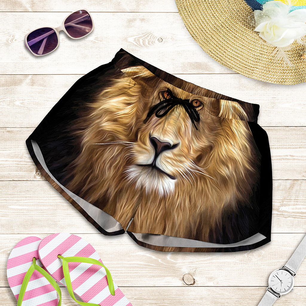 Leo Portrait Print Women's Shorts