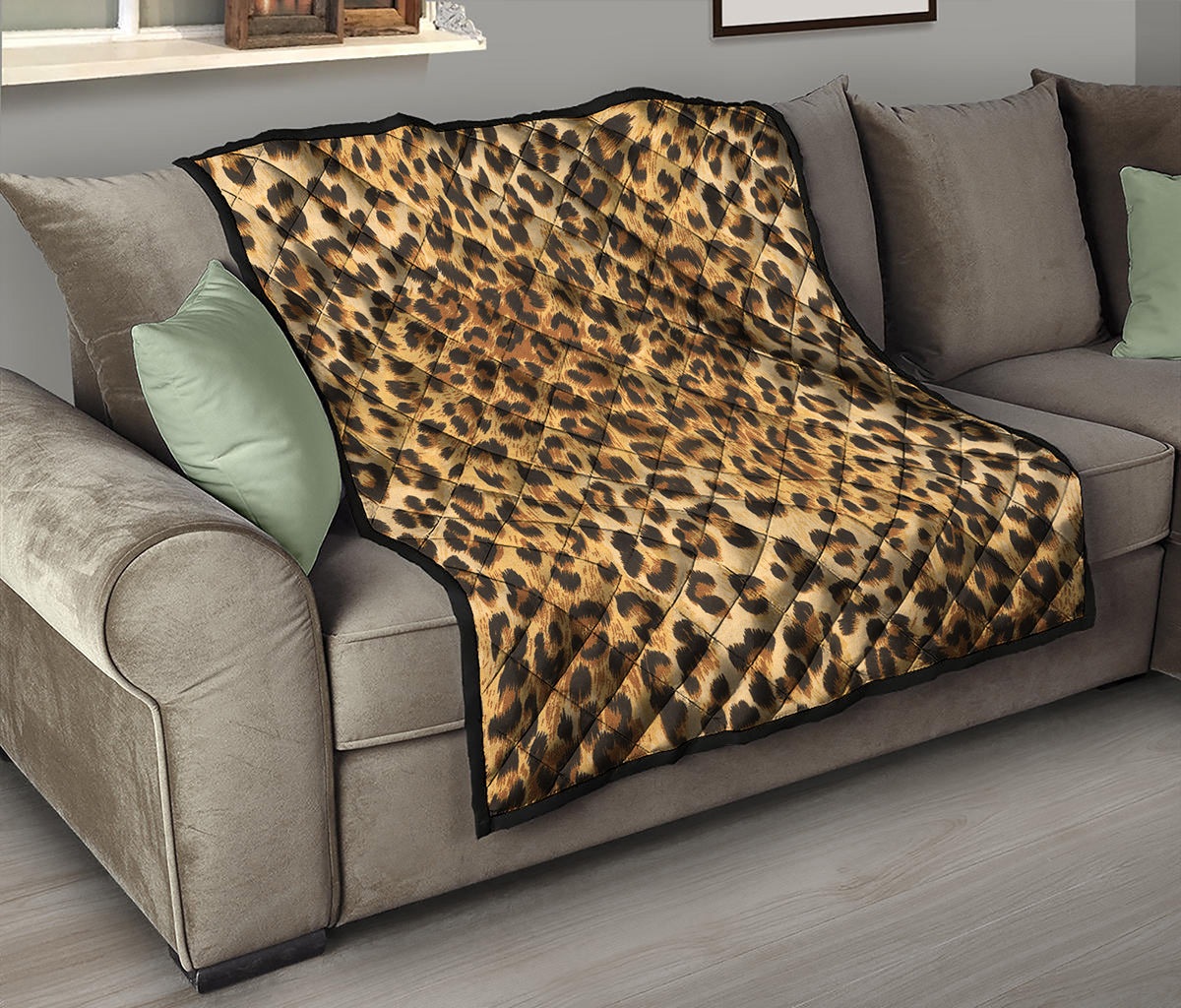 Leopard Pattern Print Quilt