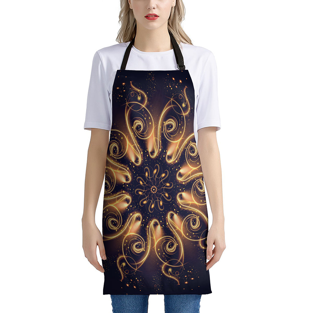 Light Fractal Print Apron