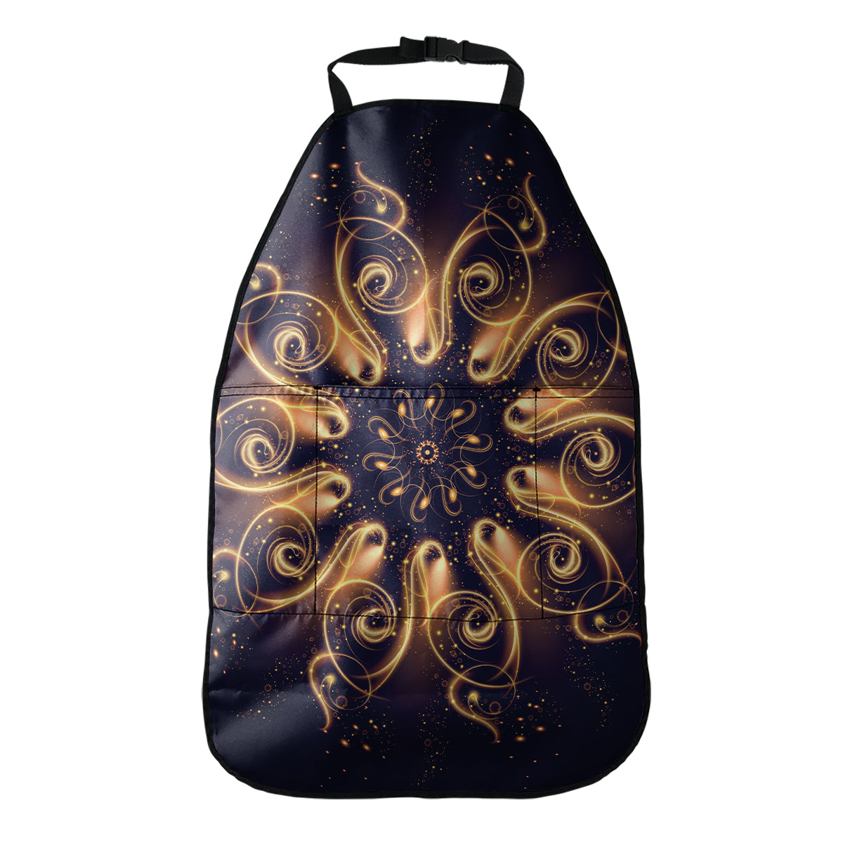 Light Fractal Print Car Seat Organizers