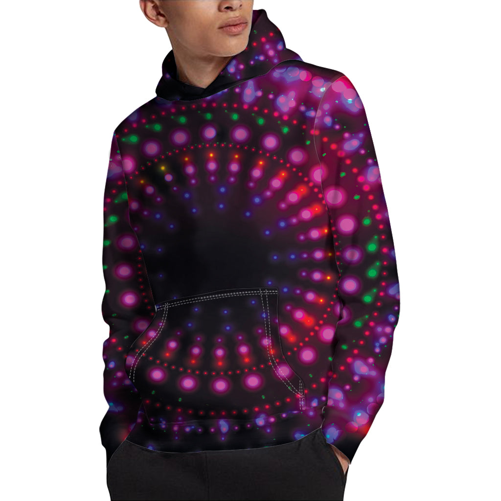 Light Mandala Print Pullover Hoodie