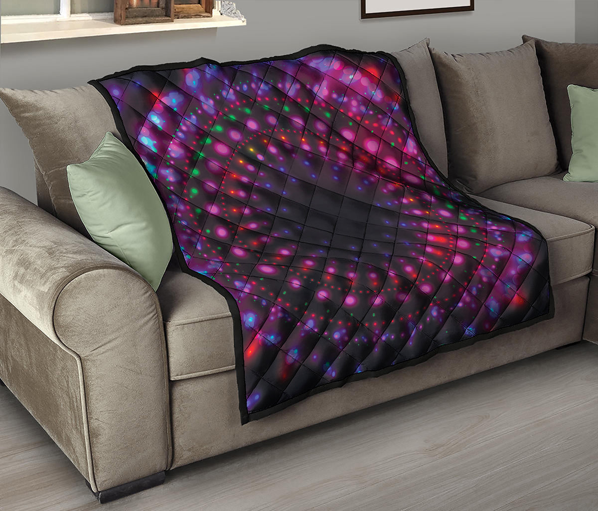 Light Mandala Print Quilt