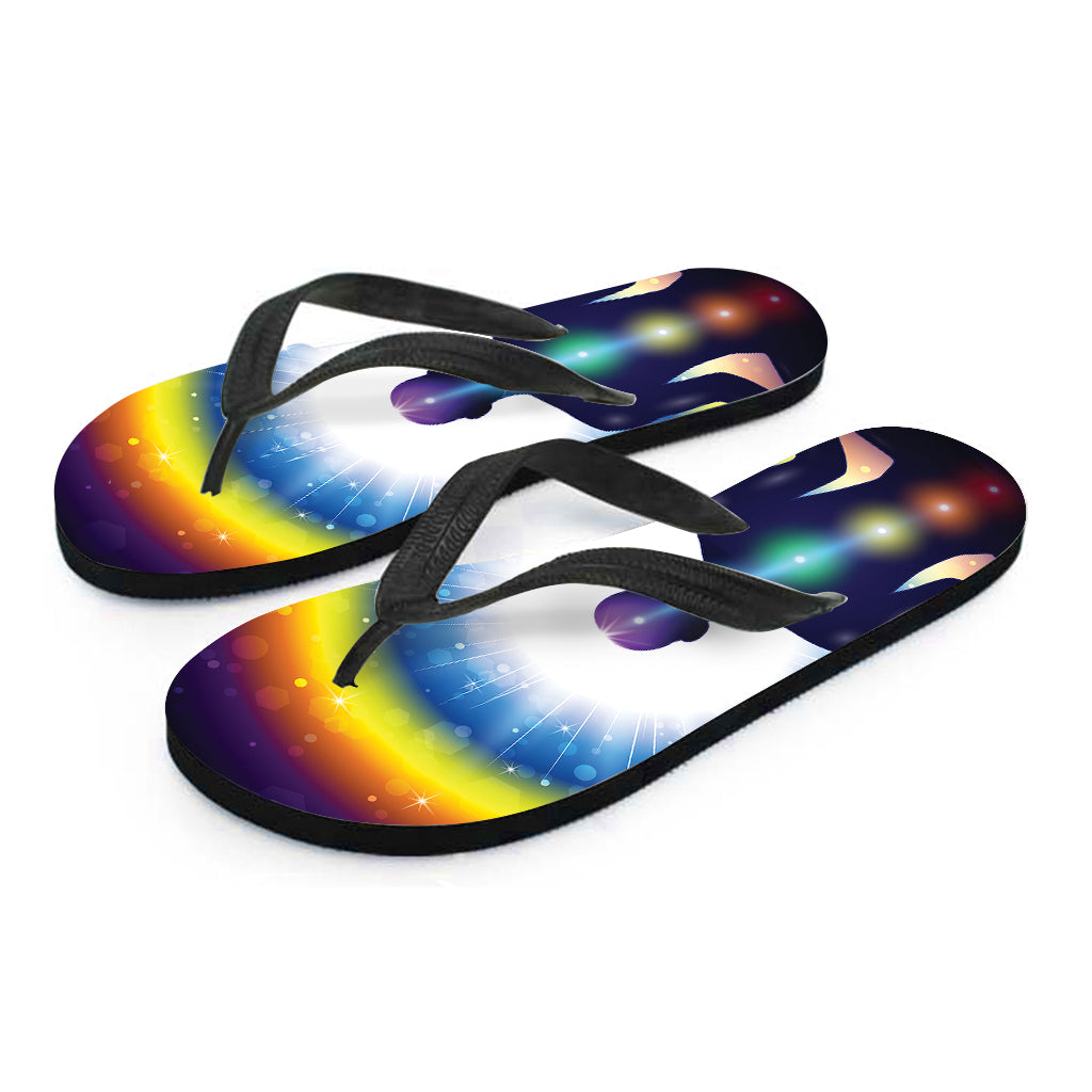 Light Of Seven Chakras Print Flip Flops