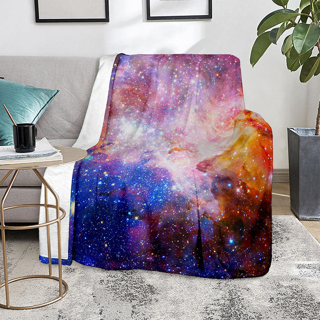 Light Stardust Galaxy Deep Space Print Blanket
