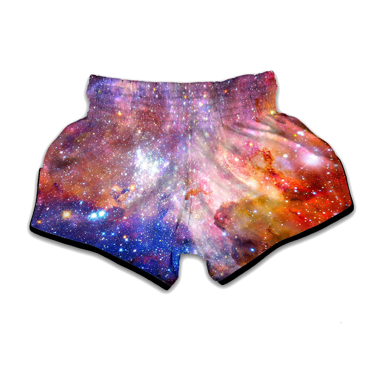 Light Stardust Galaxy Deep Space Print Muay Thai Boxing Shorts