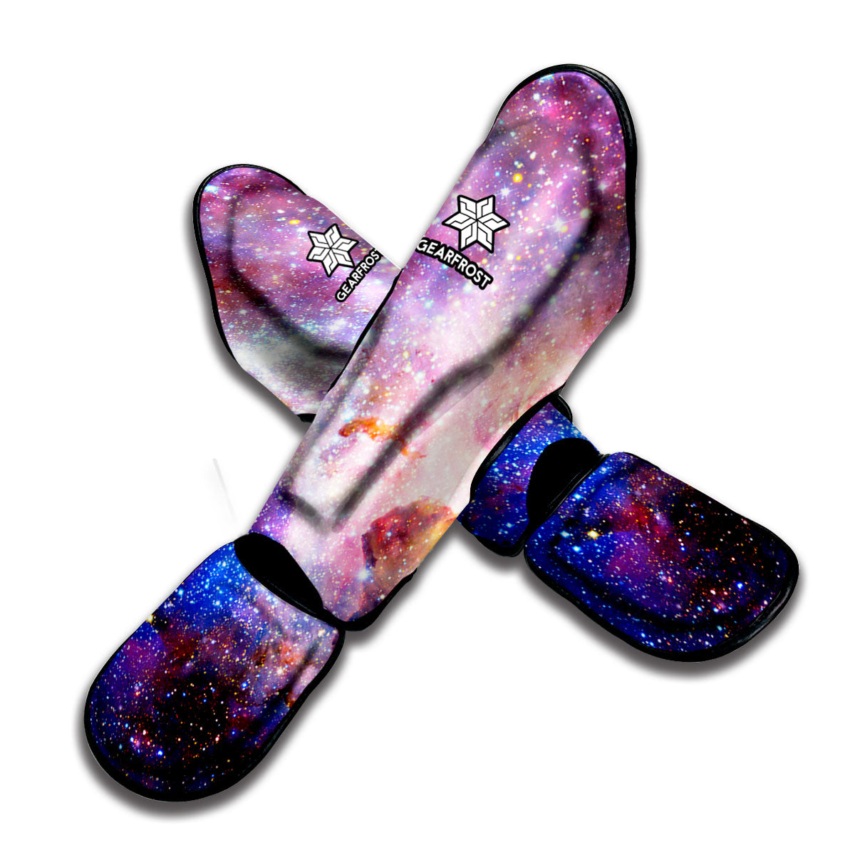 Light Stardust Galaxy Deep Space Print Muay Thai Shin Guard