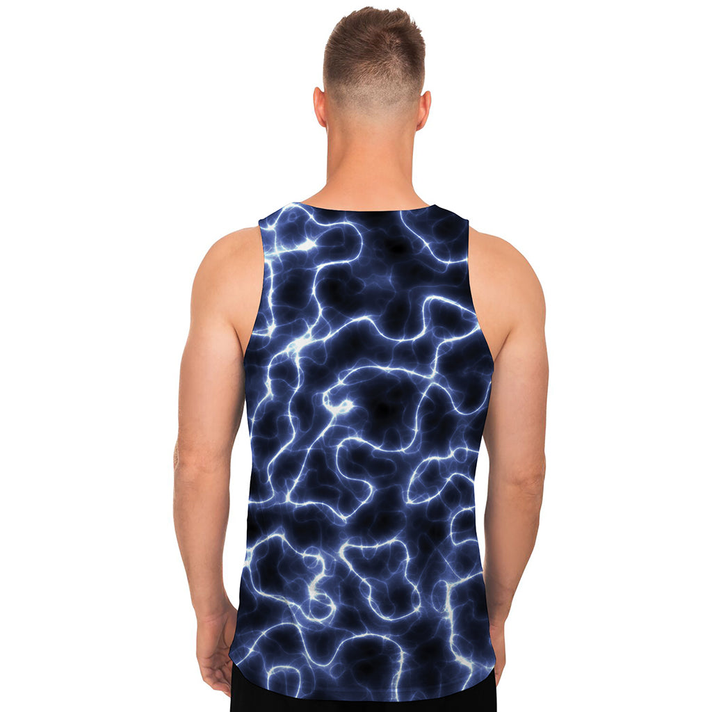 Lightning Chain Print Men's Tank Top