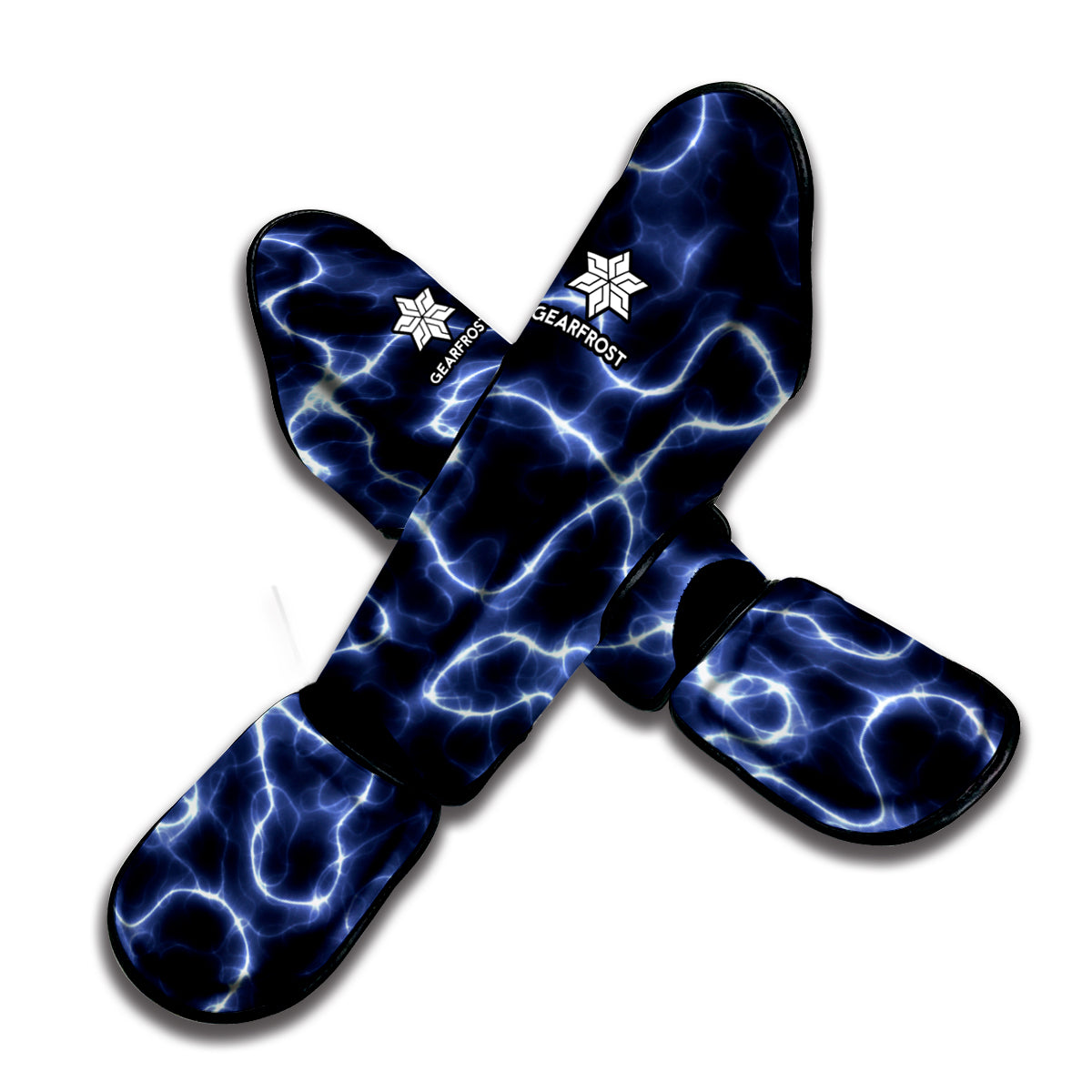 Lightning Chain Print Muay Thai Shin Guard