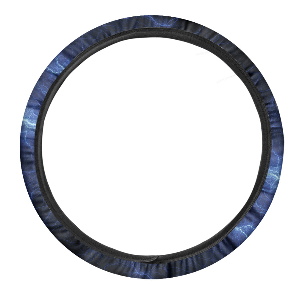 Lightning Plasma Print Car Steering Wheel Cover