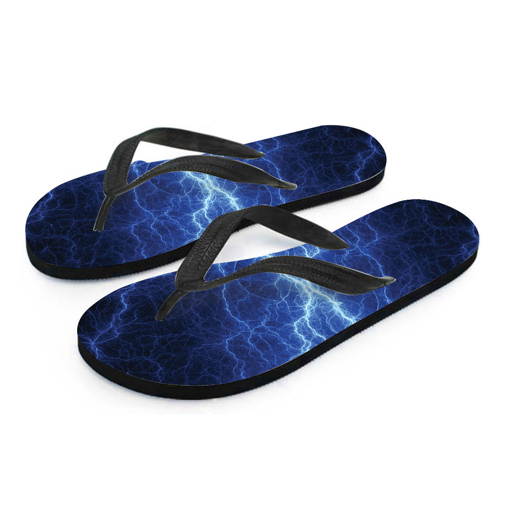 Lightning Plasma Print Flip Flops