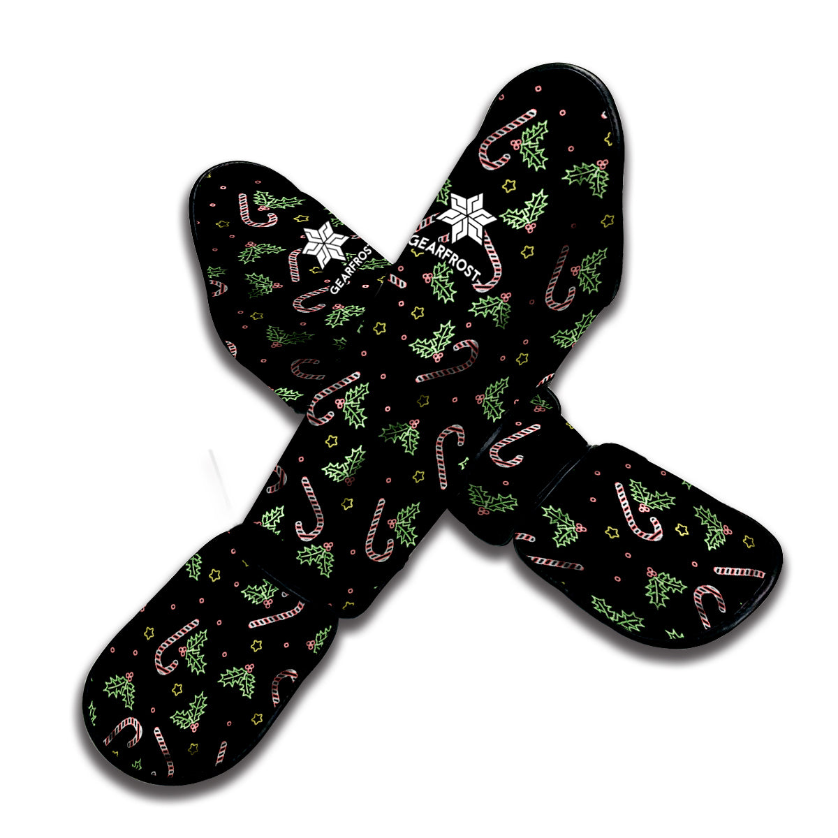 Lights Christmas Pattern Print Muay Thai Shin Guard