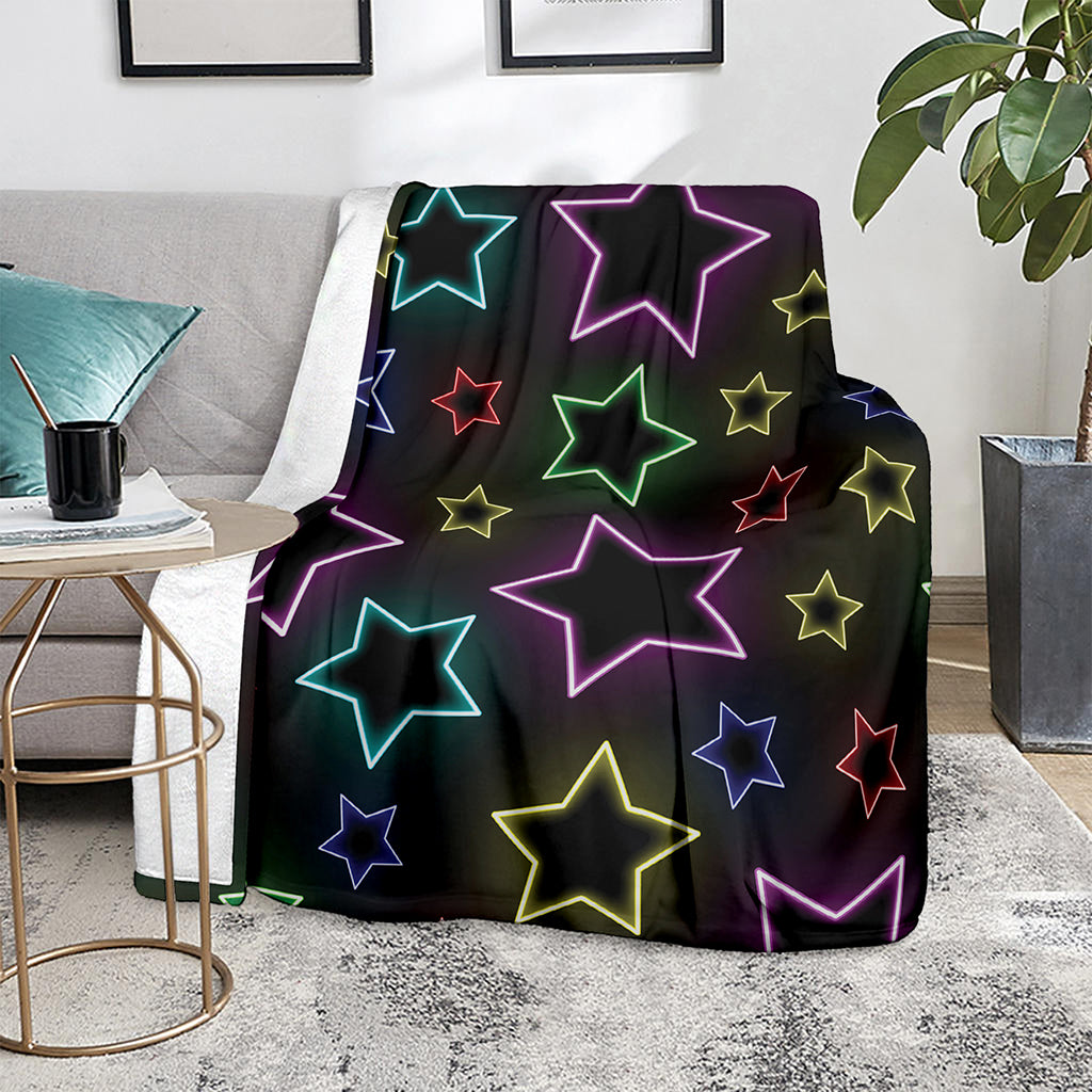 Lights Star Pattern Print Blanket