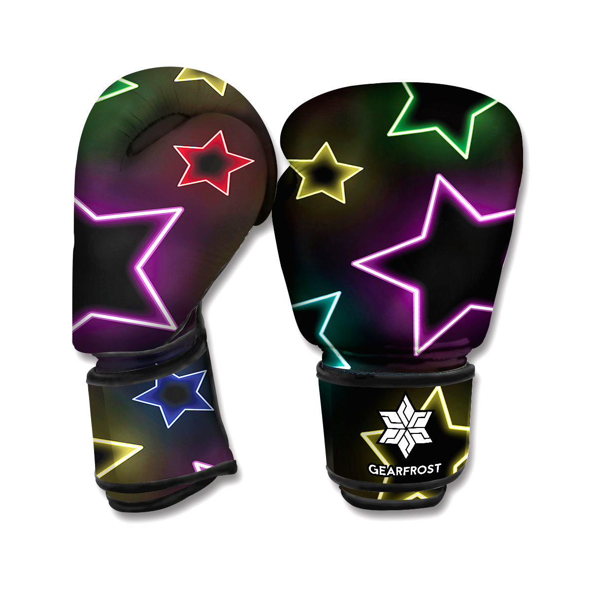 Lights Star Pattern Print Boxing Gloves