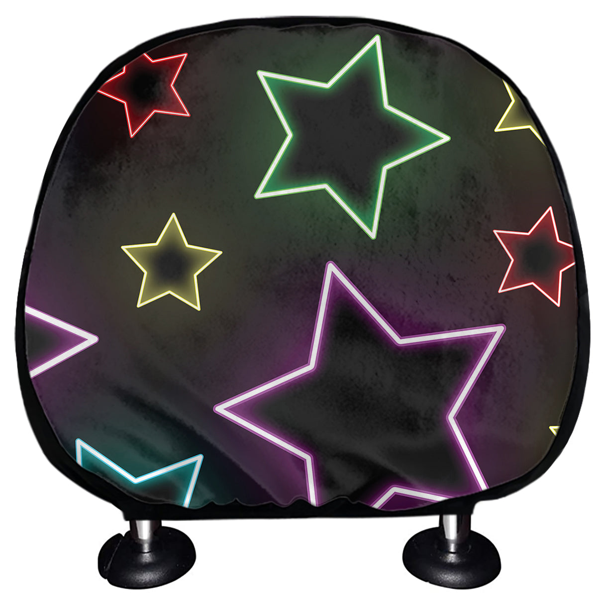 Lights Star Pattern Print Car Headrest Covers