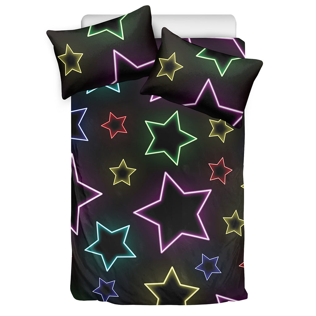 Lights Star Pattern Print Duvet Cover Bedding Set