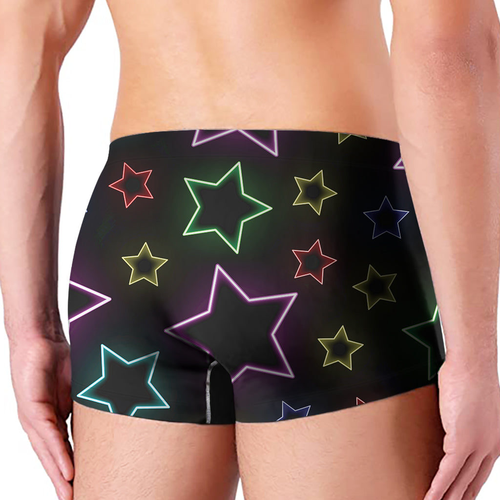 Lights Star Pattern Print Men's Boxer Briefs