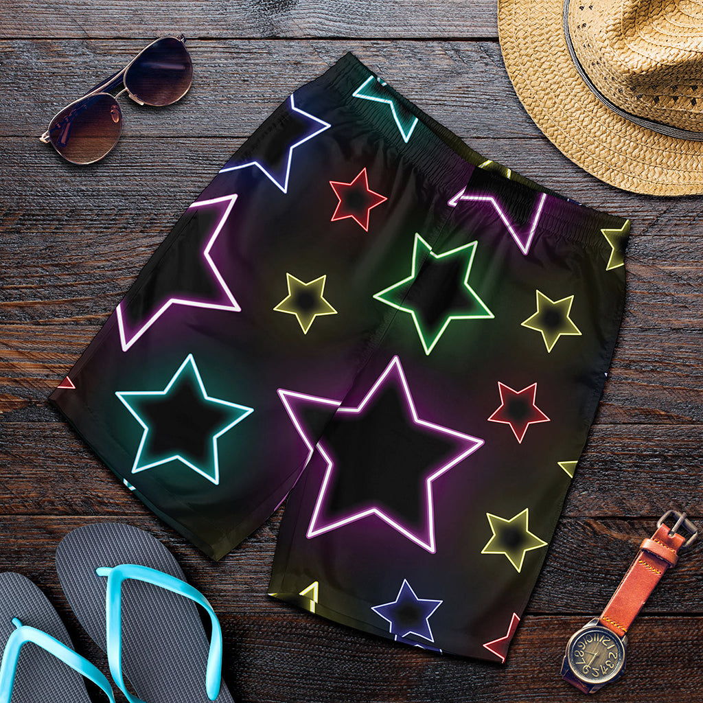 Lights Star Pattern Print Men's Shorts