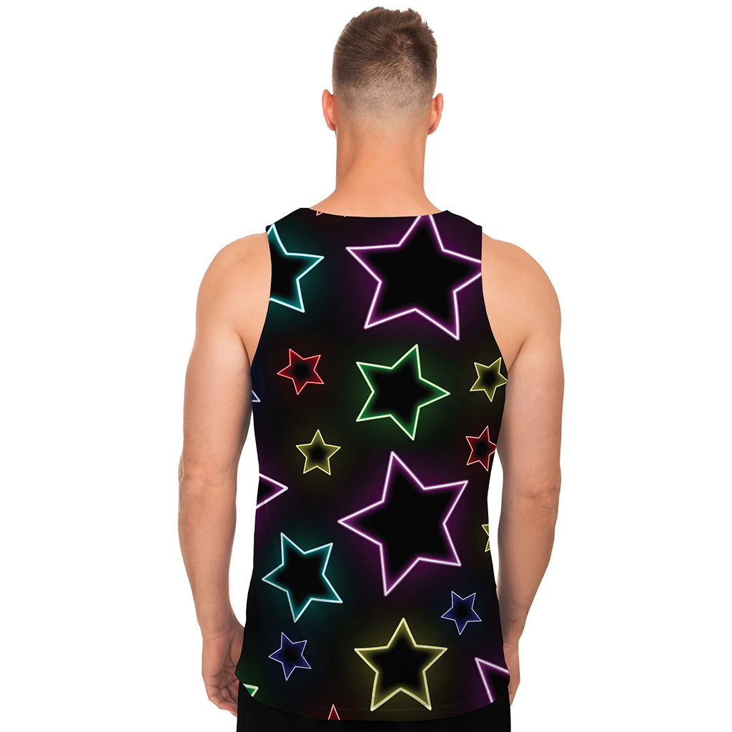 Lights Star Pattern Print Men's Tank Top
