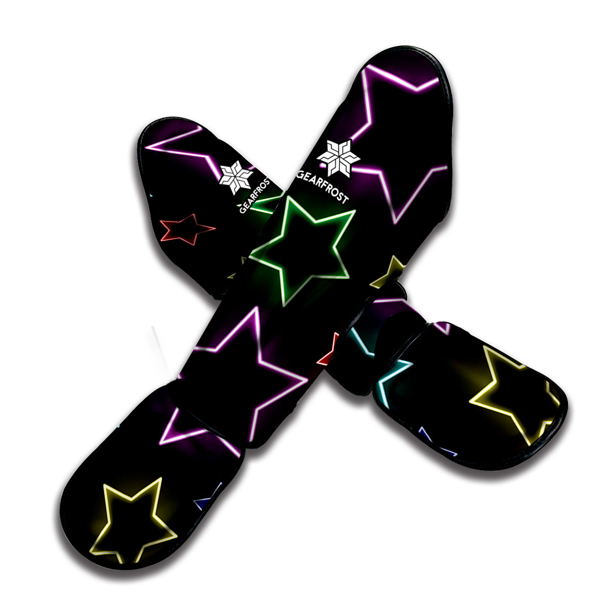 Lights Star Pattern Print Muay Thai Shin Guard