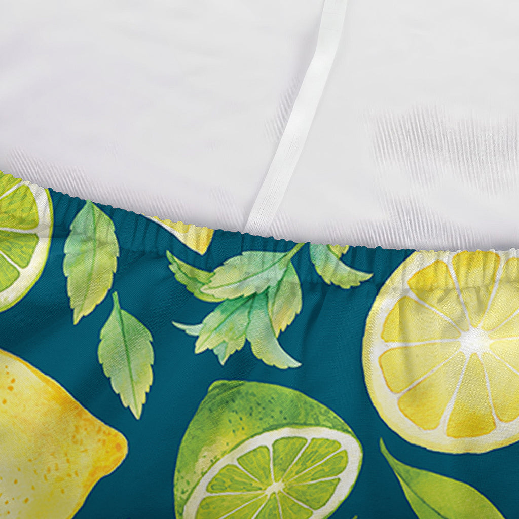Lime And Lemon Pattern Print Sofa Cover
