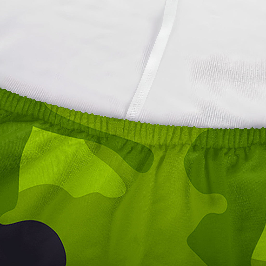 Lime Green Camouflage Print Sofa Cover