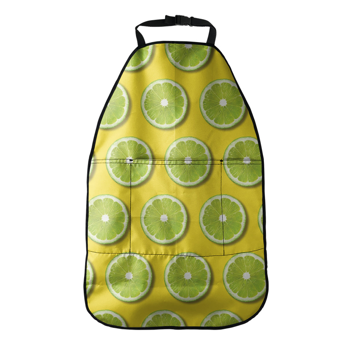 Lime Slices Pattern Print Car Seat Organizers