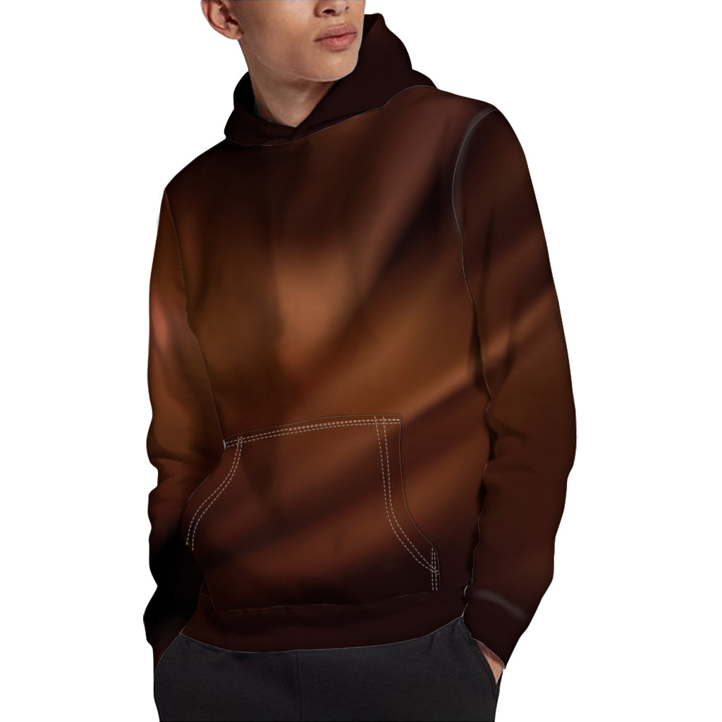 Liquid Chocolate Print Pullover Hoodie