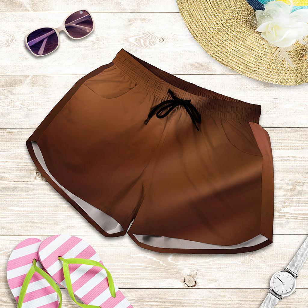 Liquid Chocolate Print Women's Shorts
