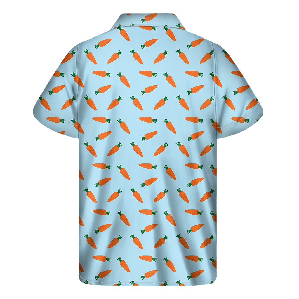 Little Carrot Pattern Print Men's Short Sleeve Shirt