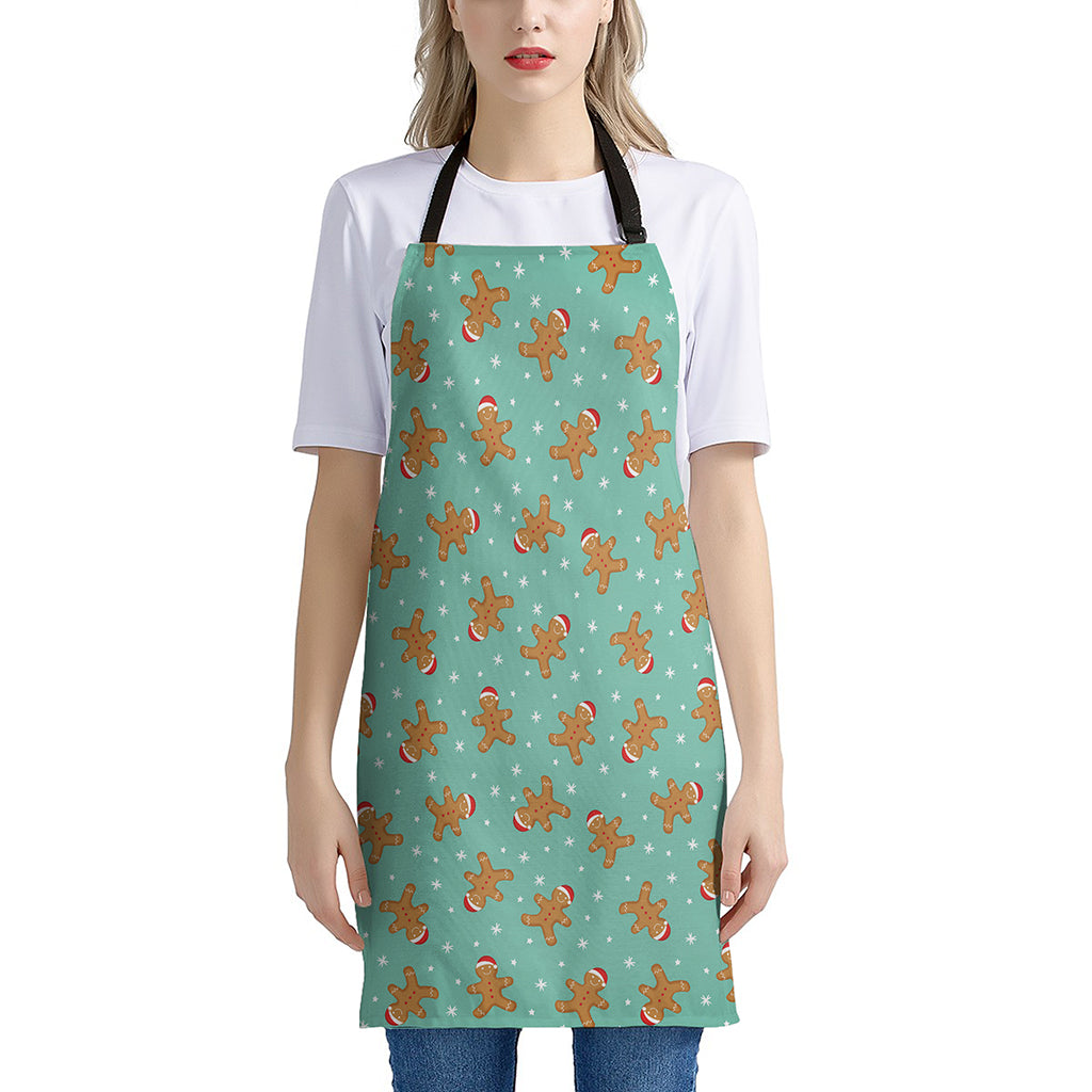 Little Gingerbread Man Pattern Print Apron