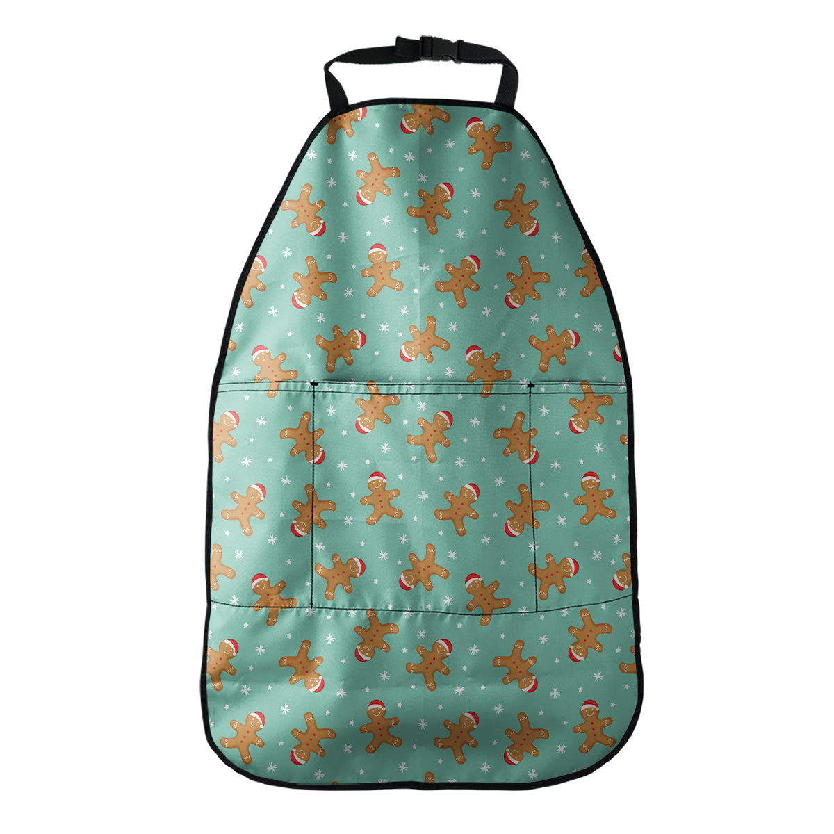 Little Gingerbread Man Pattern Print Car Seat Organizers