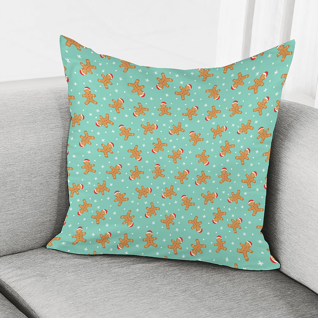 Little Gingerbread Man Pattern Print Pillow Cover