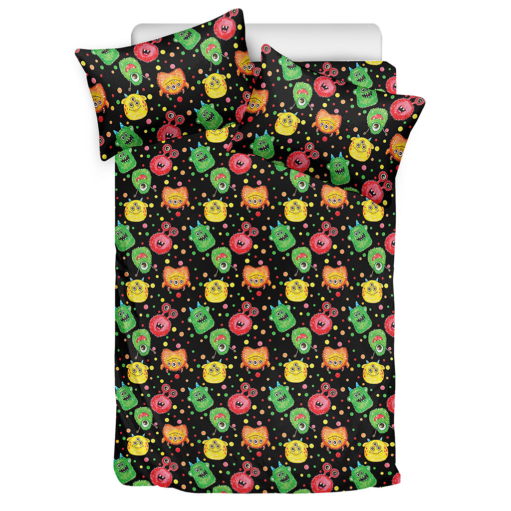 Little Monster Pattern Print Duvet Cover Bedding Set