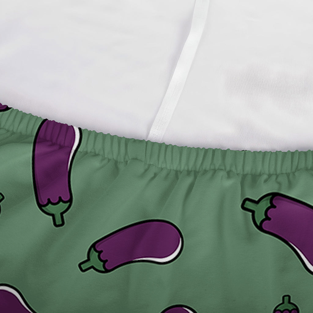 Little Purple Eggplant Pattern Print Sofa Cover