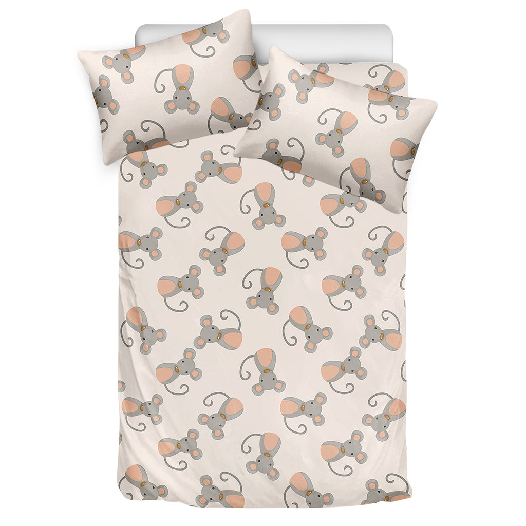Little Rat Pattern Print Duvet Cover Bedding Set