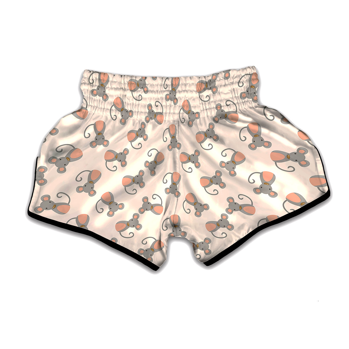 Little Rat Pattern Print Muay Thai Boxing Shorts