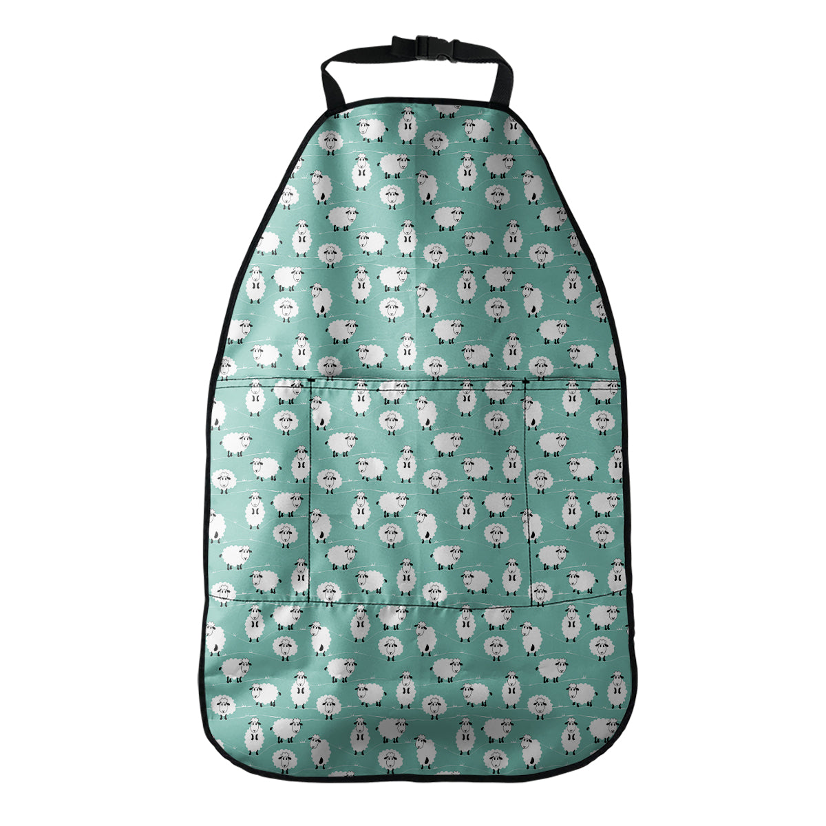 Little Sheep Pattern Print Car Seat Organizers