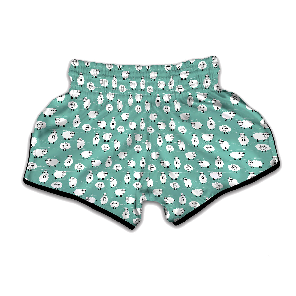 Little Sheep Pattern Print Muay Thai Boxing Shorts