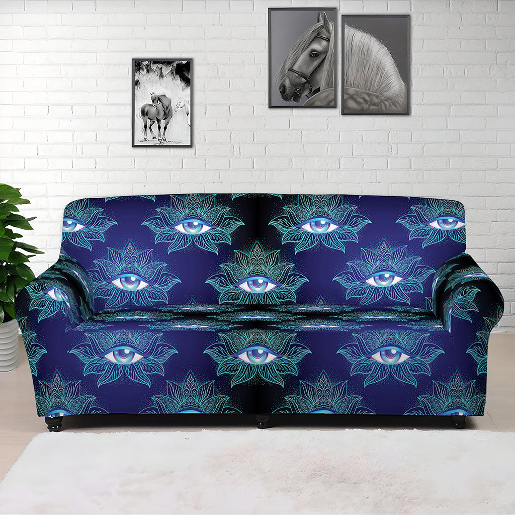 Lotus Eye of Providence Pattern Print Sofa Cover