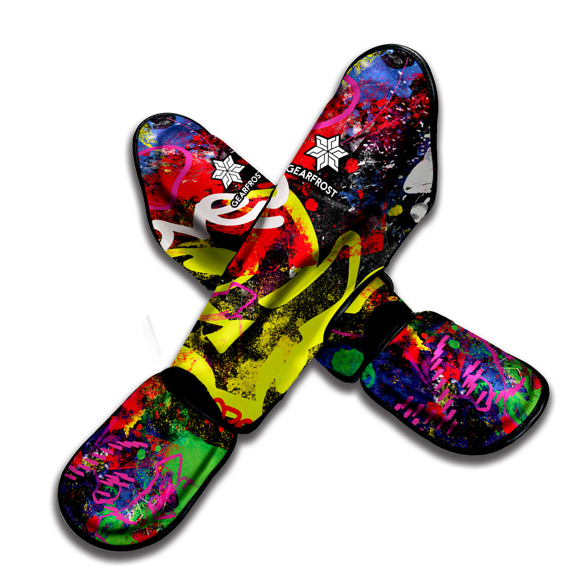Love NYC Graffiti Print Muay Thai Shin Guard