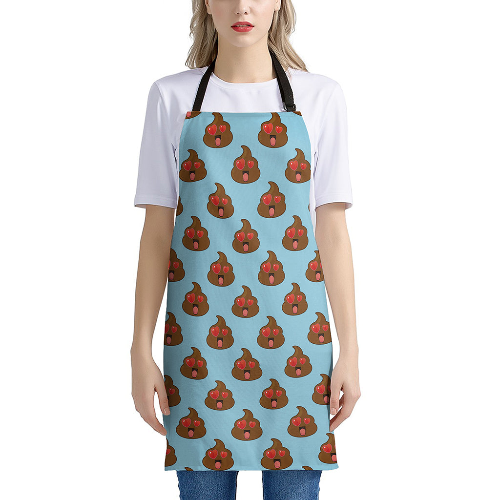 Lovely Poop Pattern Print Apron