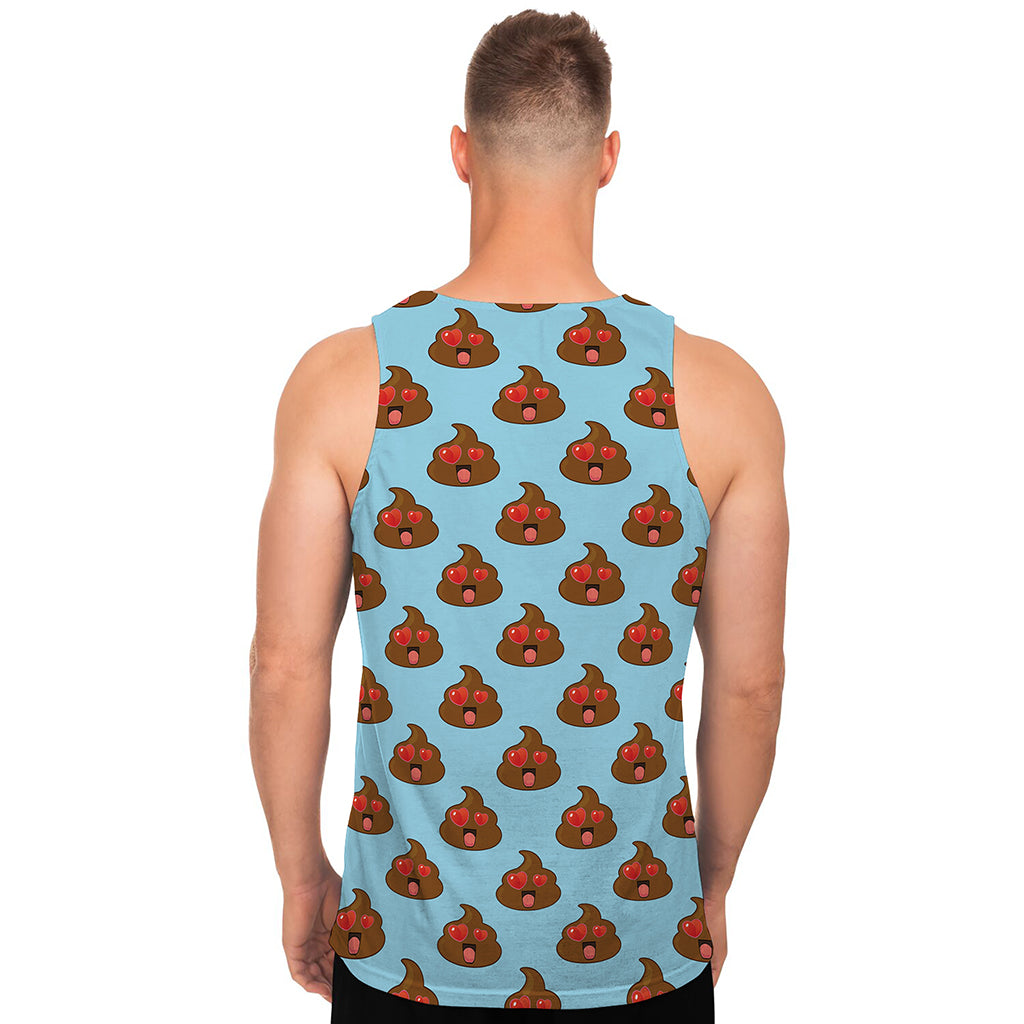 Lovely Poop Pattern Print Men's Tank Top