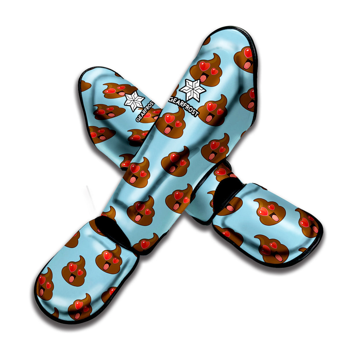 Lovely Poop Pattern Print Muay Thai Shin Guard