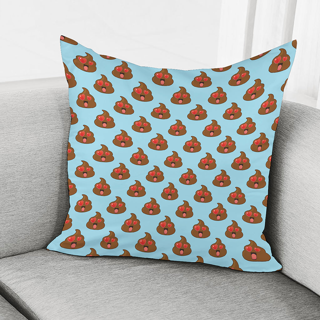 Lovely Poop Pattern Print Pillow Cover